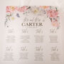 Peony Wedding Seating Plan In Frosted Acrylic, thumbnail 2 of 4