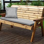Three Seater Winchester Bench Includes Cushions UK Made, thumbnail 1 of 2