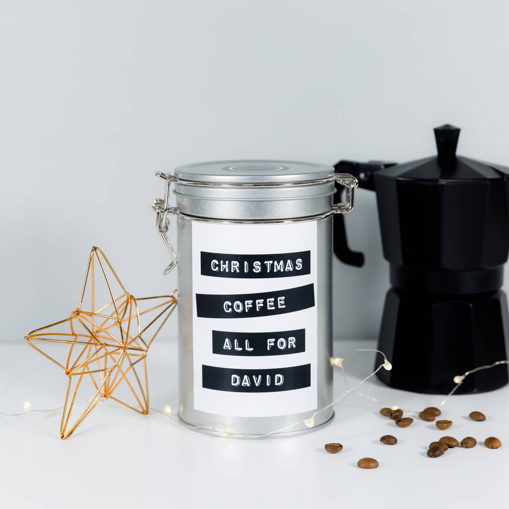 Secret Santa Coffee Gift Tin