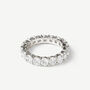 Round Cubic Zirconia Ring For Women In Sterling Silver, thumbnail 1 of 4