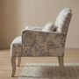 Beige Linen Queen Accent Chair Armchair Living Room, thumbnail 4 of 6