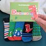 Dinosaur Baby Socks Gift Box, thumbnail 3 of 3