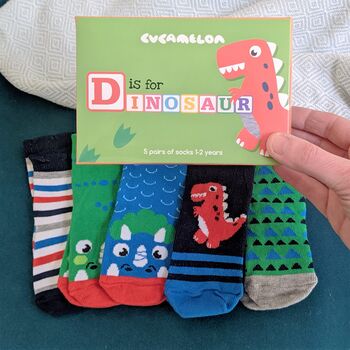 Dinosaur Baby Socks Gift Box, 3 of 3