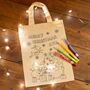Christmas Scene Colour In Tote Bag, thumbnail 4 of 4