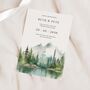 Forest And Mountain Wedding Invitations, thumbnail 1 of 4