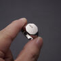 Engraved Octagon Signet Silver Ring Unisex, thumbnail 2 of 10
