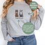 Personalised Dog Dad Sweatshirt For Staffie Owner, thumbnail 3 of 12