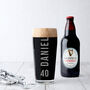 Personalised 40th Birthday Name And Age Beer Glass, thumbnail 2 of 4