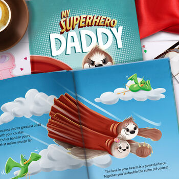 My Superhero Daddy Personalised Keepsake Book, 7 of 11