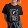 Bear Music Quote T Shirt In Women's Fit, thumbnail 3 of 7