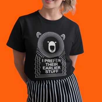 Bear Music Quote T Shirt In Women's Fit, 3 of 7