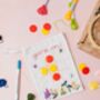 Embroidered Noughts And Crosses Drawstring Bag Craft Kit, thumbnail 8 of 8