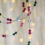 Crystal Christmas Garland, Handmade, thumbnail 1 of 12