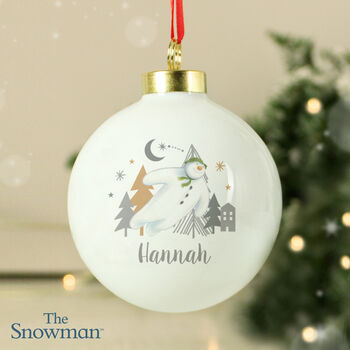 Personalised The Snowman Magical Adventure Bauble, 3 of 3