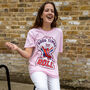Let The Good Times Roll Women's Slogan T Shirt In Pink, thumbnail 2 of 4