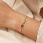 Personalised Create Your Own Baguette Cut Birthstones Bracelet, thumbnail 8 of 9