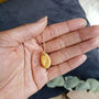 Initial Oval Pendant 24k Gold Necklace, thumbnail 3 of 9
