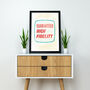 Guaranteed High Fidelity Record Poster Print, thumbnail 1 of 3