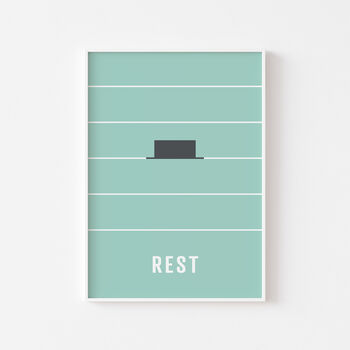 Minim Note Rest Print | Music Theory Poster, 3 of 10
