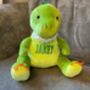 Personalised Large Dinosaur Embroided Name Teddy, thumbnail 2 of 3