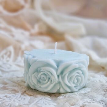 Personalised Wedding Favours Rose Candles, 5 of 6