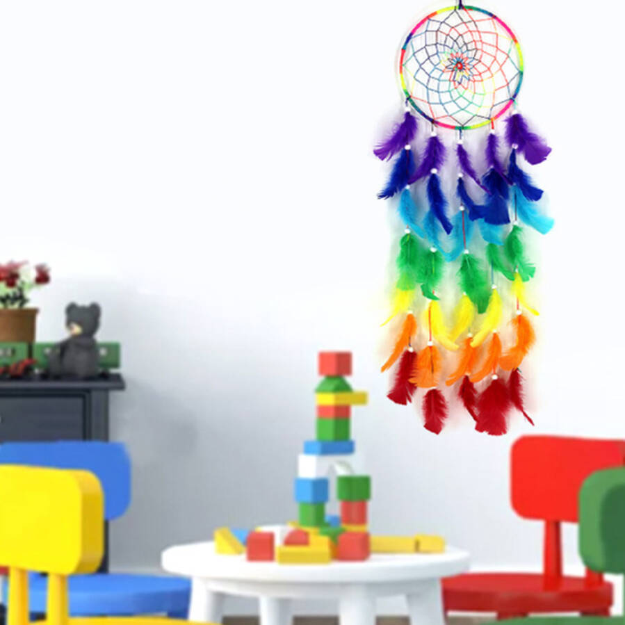 Dainty Rainbow Dream Catchers Gift For Baby And Kids Room, 1 of 4