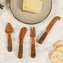 Set Of Four Carved Wooden Cheese Knives, thumbnail 3 of 8