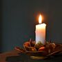Gold Flower Petal Candle Holder, thumbnail 6 of 9