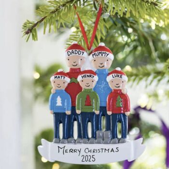 Personalised Family Christmas Jumper Decoration, 2 of 4