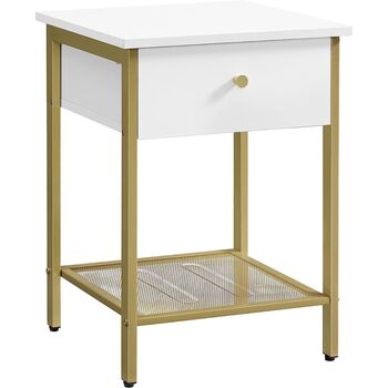 Bedside Table Sofa Side Table Nightstand With Drawer, 6 of 9