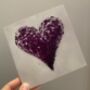 'Purple Heart' Greetings Card, thumbnail 2 of 2