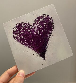 'Purple Heart' Greetings Card, 2 of 2