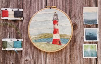 The Lighthouse, Modern Embroidery Kit, 2 of 5