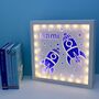 Personalised Rocket Night Light, Space Themed Picture Light, thumbnail 4 of 7