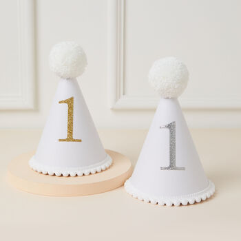 White First Birthday Party Hat, 2 of 6