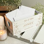 Personalised Text White Wooden Crate Organiser, thumbnail 1 of 6