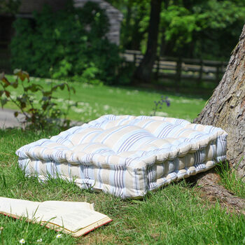 Oxford Stripe Garden Seat Pad Collection, 4 of 7