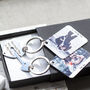 Engraved 'The Key To My Heart' Photo Keyring Duo, thumbnail 4 of 4