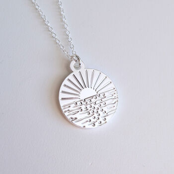 Happy Place Ocean Sunset Necklace, 8 of 10