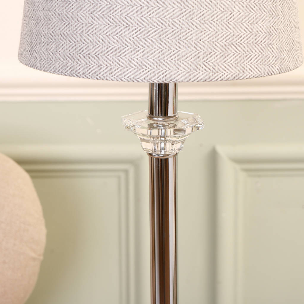 Contemporary Chrome Table Lamp By Dibor