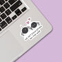 Pack Of Three | 'We Met Each Other On The Web' | Novelty Sticker, thumbnail 2 of 3