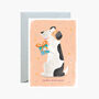 Happy Birthday Dog With Presents Greeting Card, thumbnail 2 of 2