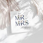 Personalised Navy Floral Wedding Card, thumbnail 2 of 4