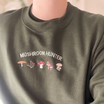 Mushroom Hunter Embroidered Sweatshirt, 4 of 5