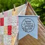 Personalised Daddy And Me Adventure Club Pennant Flag, Gift For Dad, thumbnail 2 of 6