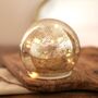 Medium LED Crackled Silver Light Globe, thumbnail 4 of 4