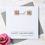 Personalised Scrabble Couple Card, thumbnail 2 of 4