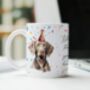 Personalised Weimaraner Birthday Congratulations Party Mug, thumbnail 1 of 2