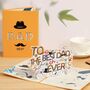 Pop Up 3D Best Dad Ever Card For Father’s Day, thumbnail 1 of 3