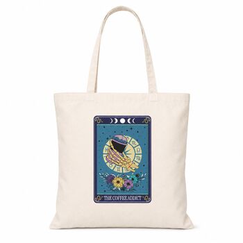 Coffee Addict Tarot Style Tote Bag Gift, 6 of 6